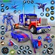 警察トラックロボットカーゲーム 3D