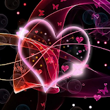 Neon Hearts Live Wallpaper icon