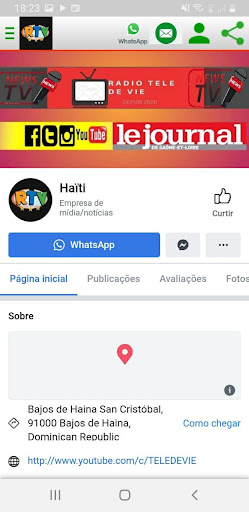 Android application Radio Télé de Vie screenshort