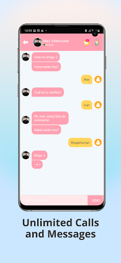STRANGEHUMAN Video Call - Chat Screen 2