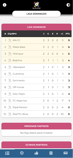 VLEAGUE Screen 2
