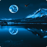 Blue Moon Live Wallpaper HD icon