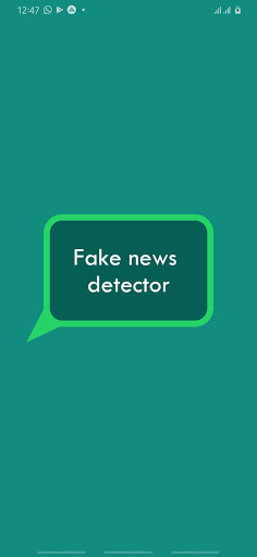 Android application Fake News Detector screenshort