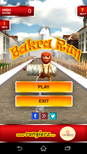Android application Bakra Run screenshort