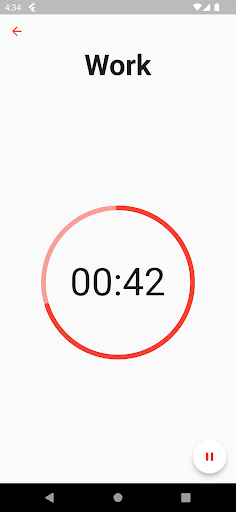 Android application Interval: Pomodoro & Workout screenshort