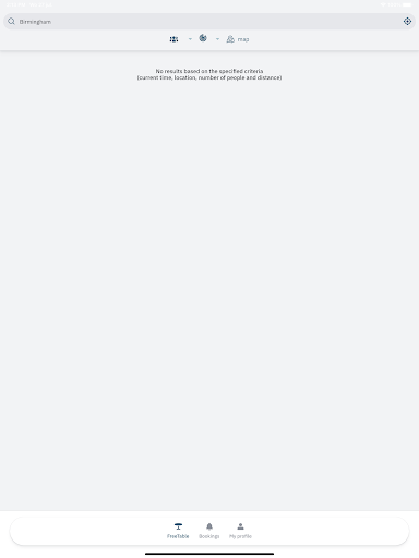 FreeTable Screen 3