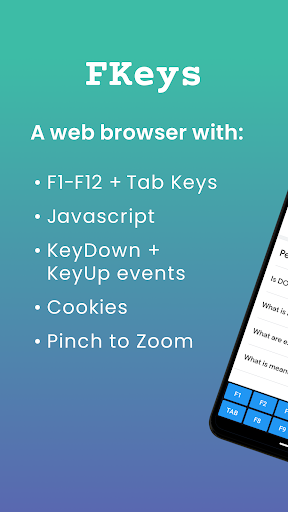 Android application FKeys + Tab screenshort