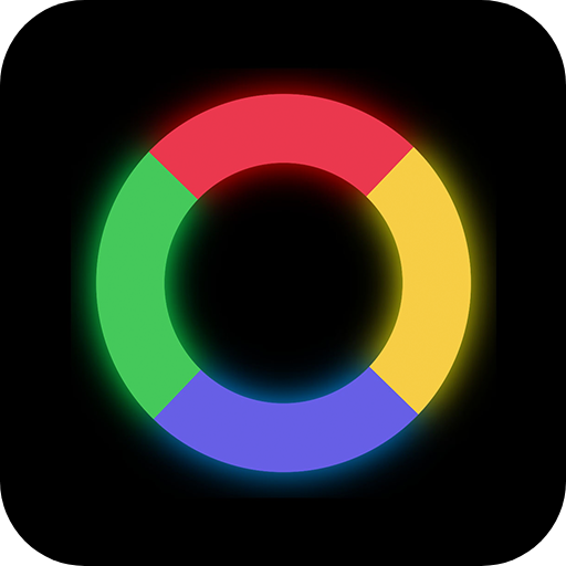 Logic circles. Puzzle game.  Icon