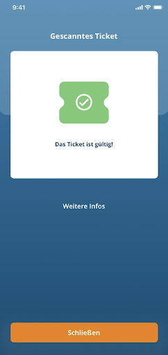 eTicketing Control App Screen 2