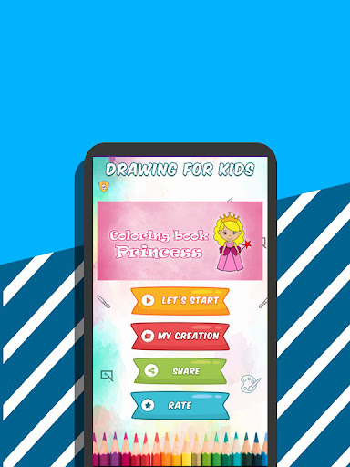 Android application princesses: livre de coloriage screenshort