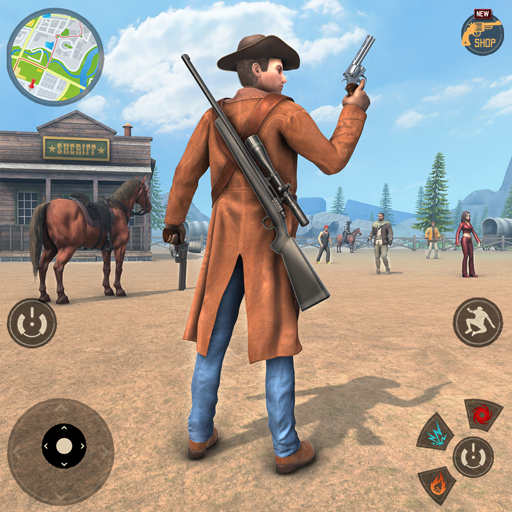 Gangster Crime Gun Cowboy Game  Icon