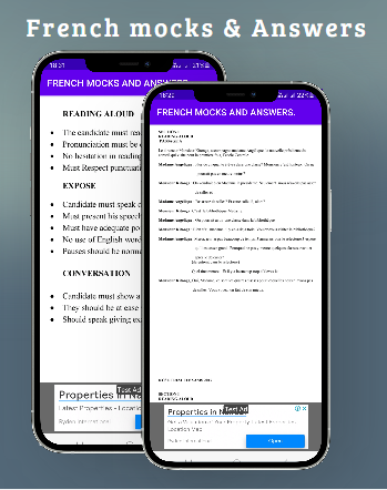French: mocks papers & answers Screen 2