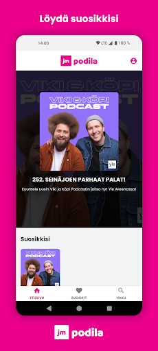 Android application Podila - Tiesi viihteeseen screenshort