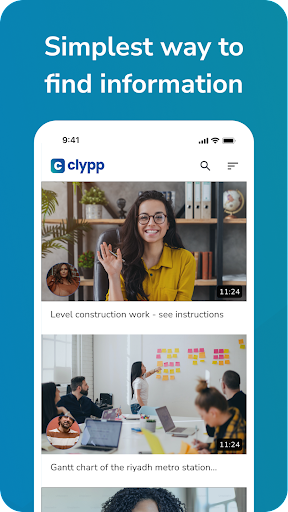 Android application Clypp screenshort