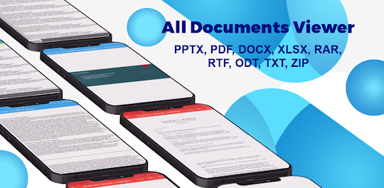 Leitor de todos os documentos: PDF, PPTX, DOC, XLS