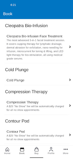 BelowZero Cryo Spa Screen 2