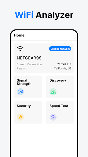 Android application WiFi Analyzer - Speed Test screenshort