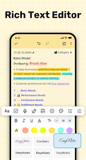 Easy Notes - Note Taking Apps Screen 3