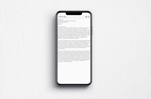Android application Simple Text Editor screenshort