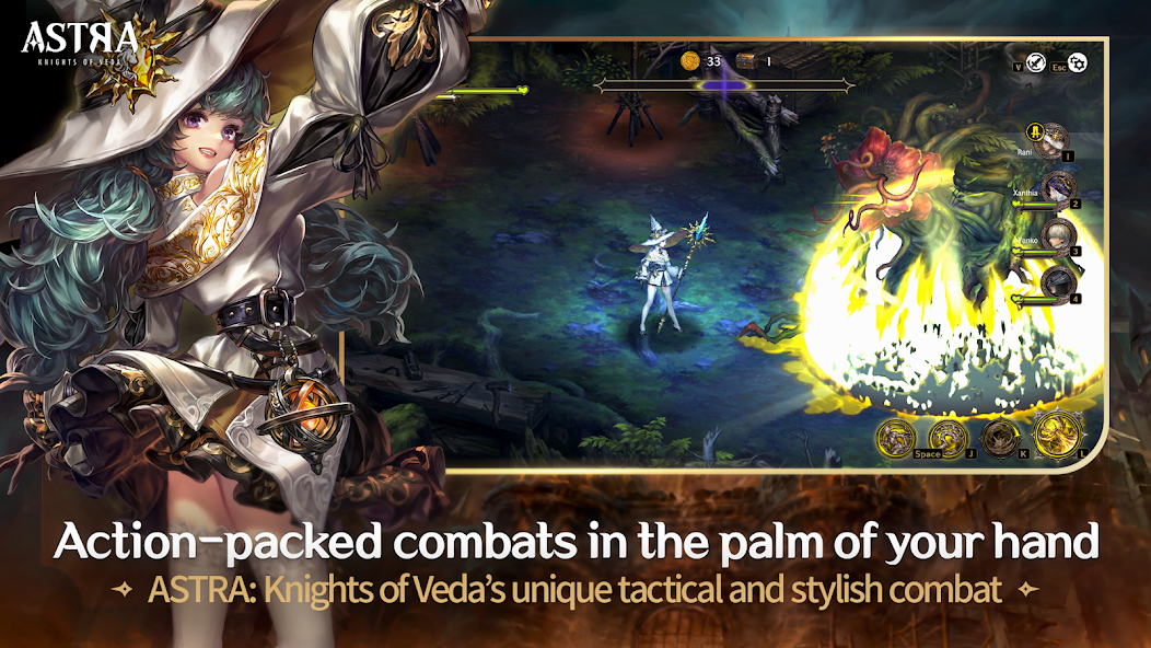 ASTRA: Knights of Veda 1.0.0 APK + Мод (Unlimited money) за Android