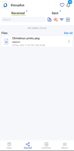 Android application Docuplus screenshort