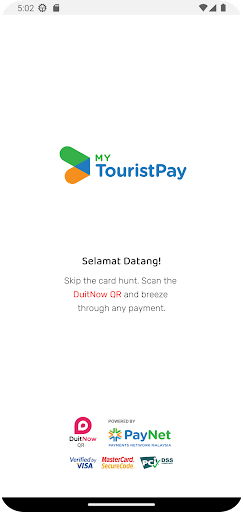 Android application MY TouristPay screenshort