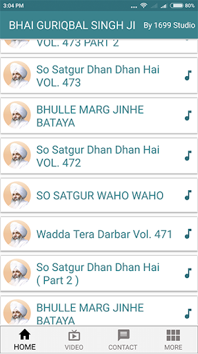 Android application Bhai GurIqbal Singh Ji screenshort