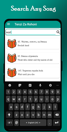 Tenzi Za Rohoni - Songbook Screen 3