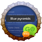 Blue pyramids GO SMS icon