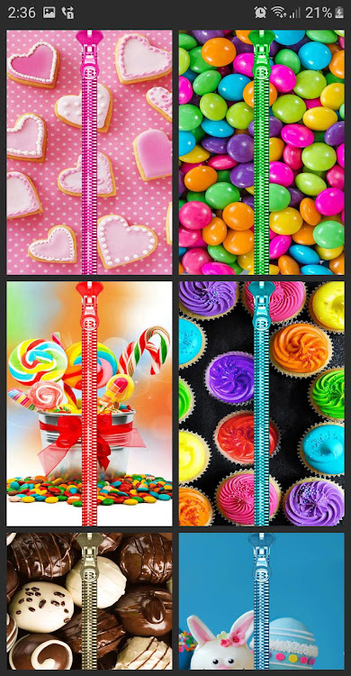 Candy Zipper Lock Screen - 4.0 - (Android)