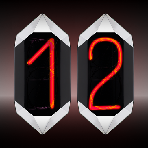 Dark Crystal Night Clock Red logo