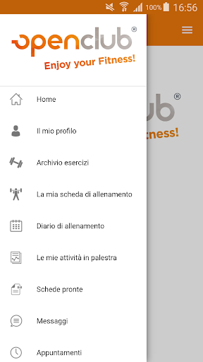 Android application OpenClub Palestre screenshort