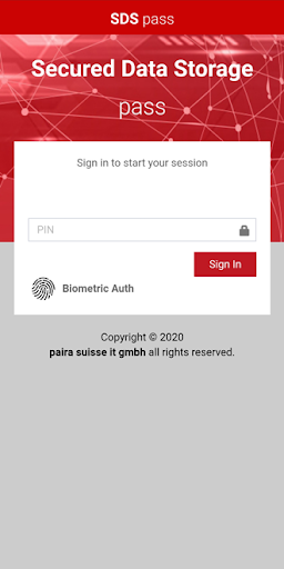 Android application SDSpass screenshort