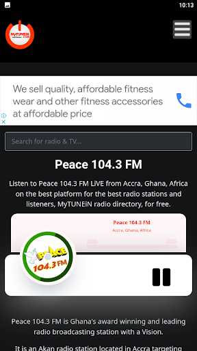 MyTUNEiN - Internet Radio & TV Screen 3