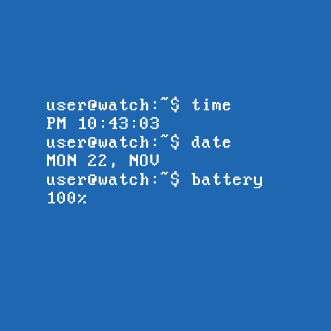 Terminal Watch Face Screen 2
