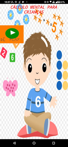 Android application Cálculo mental para crianças screenshort