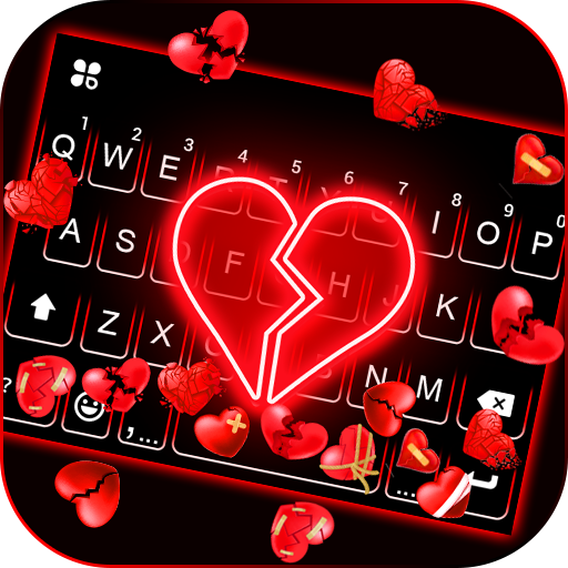 Broken Hearts Gravity Keyboard  Icon