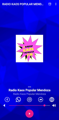 Android application Radio Kaos Popular Mendoza screenshort