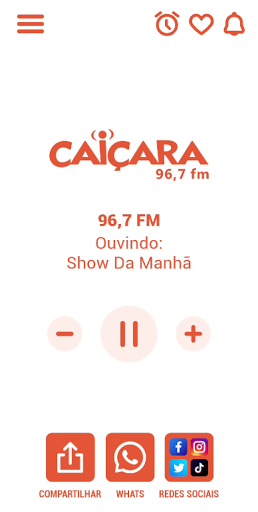 Android application Rádio Caiçara - 96,7 FM screenshort
