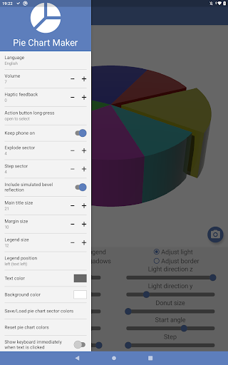 Screenshot of Pie Chart Maker