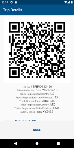 CBP Truck QR Screen 3
