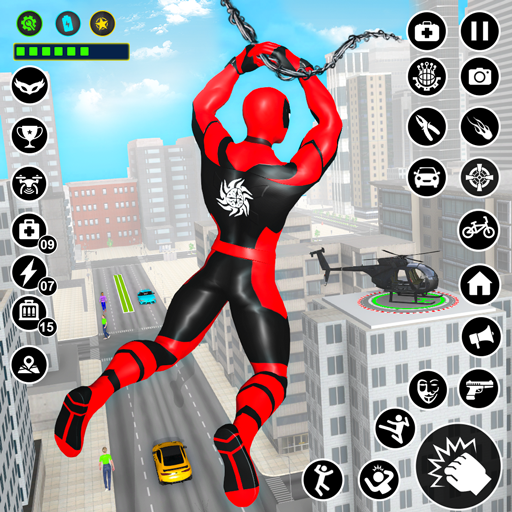 Spider Rope Game Gangster Hero logo