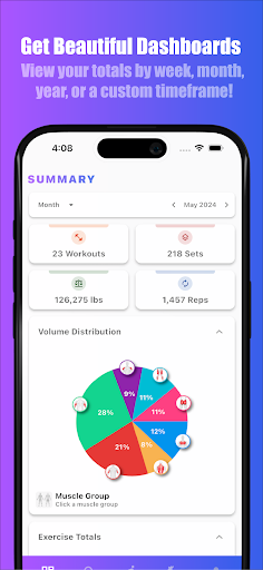 Screenshot of Bench Gym Log: Workout Tracker