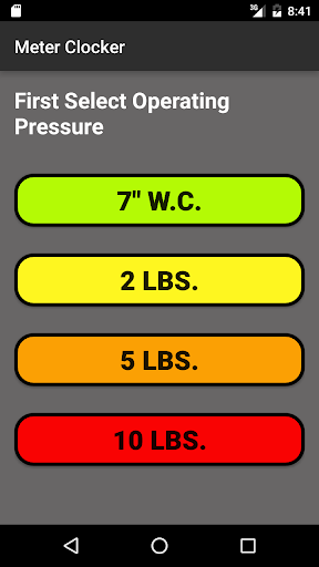 Android application Meter Clocker screenshort