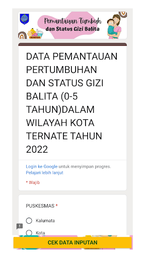 SILIBA (APLIKASI LACAK BALITA) Screen 3