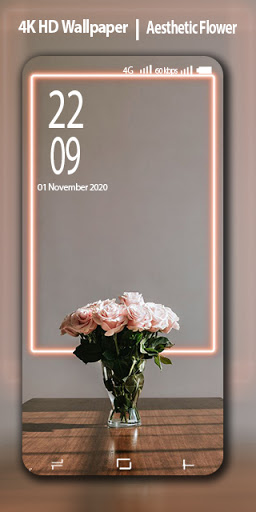 Android application Aesthetic Art Flower Wallpaper screenshort