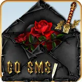 GOSMS/POPUP THEME Goth Hearts icon