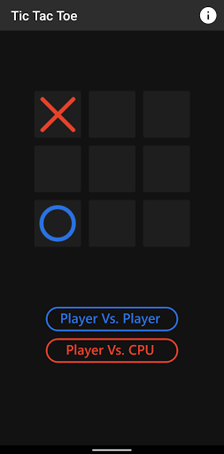 Android application TicTacToe screenshort