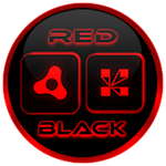 Cover Image of Tải xuống Flat Black and Red Icon Pack Free 5.8 APK