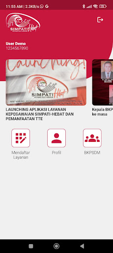 Android application SIMPATI HEBAT screenshort